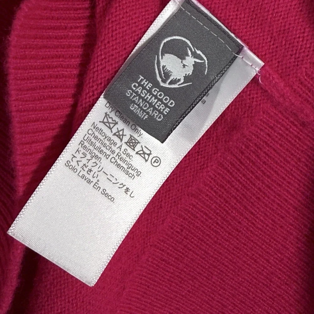 J‎ Crew Cashmere Sweater Womens Medium Classic Fit Crewneck Preppy Pink BA400